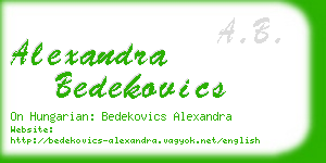 alexandra bedekovics business card